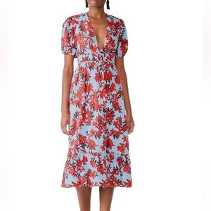 La Maison Tallulah Red Sea Midi Dress